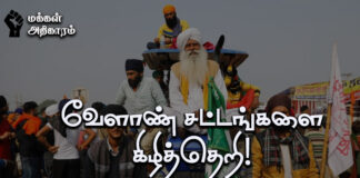 வேளாண் சட்டங்களை கிழித்தெறி! – பகுதி 3