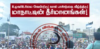 உழவர் உரிமையை வென்றெடு! காவி பாசிசத்தை வீழ்த்திடு! மாநாட்டின் தீர்மானங்கள்!