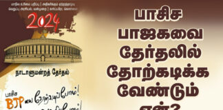 பாசிச பாஜகவை தேர்தலில் தோற்கடிக்க வேண்டும் ஏன்? தோழர் காளியப்பன் உரை!