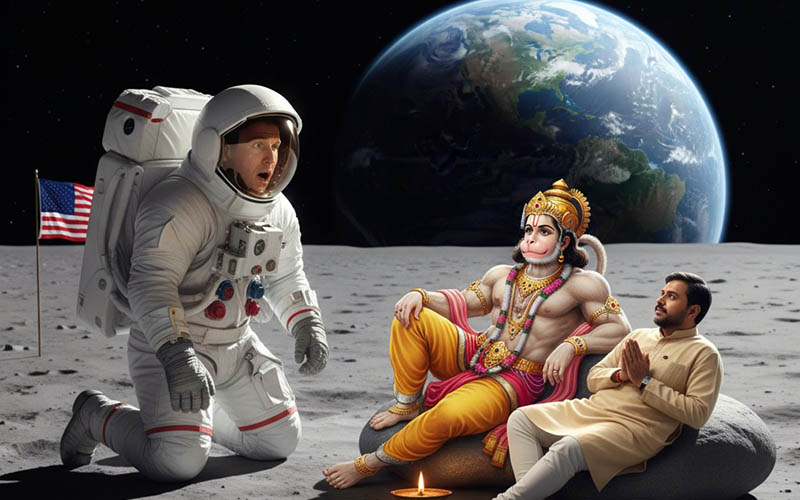 விண்வெளியில் முதலில் பயணம் செய்தவர் ஹனுமான் என்ற முட்டாள் பிரச்சாரங்களுக்கு தக்க பதிலடி கொடு!