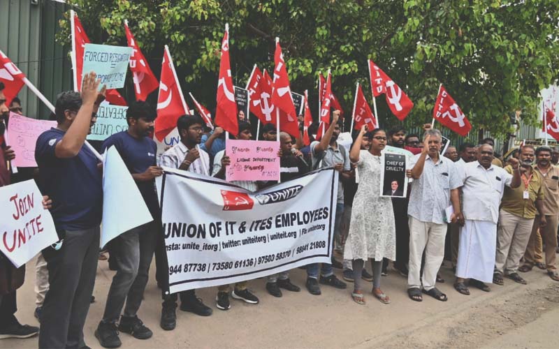 TCS-IT தொழிலாளர்களின் பணி நீக்கத்திற்கு எதிராக ஒன்றுபட்டு போராடுவோம்!