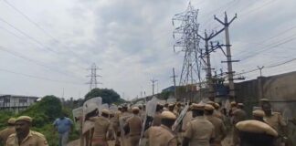 காட்டுப்பள்ளி:வட மாநில தொழிலாளிகளின் போராட்டமும் காவல்துறையின் அடக்குமுறையும்