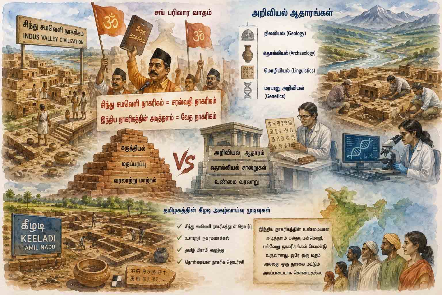 வேத நாகரிகத்தைத் துரத்தும் கீழடி!
