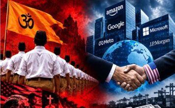 அந்நிய சித்தாந்தமும், அந்நிய நாட்டுக் கார்ப்பரேட்டுகளுக்கு சேவை செய்வதுமே ஆர்எஸ்எஸ் லட்சியம்!